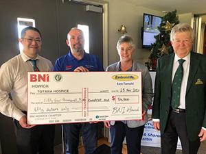 BNI Howick hosted the inaugural Totara Hospice Golf Tournament in 2020, which raised an astonishing $54,500